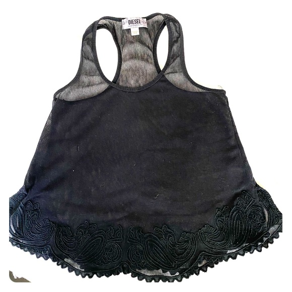 Diesel Mesh Crop Top - Picture 2 of 6